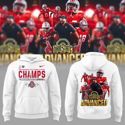 Ohio State Football ARE 2025 COTTON BOWL CHAMPIONS Whrite Hoodie