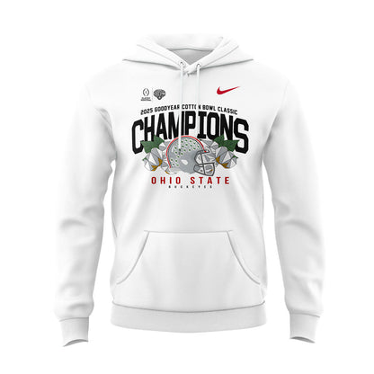 Ohio State Football ARE 2025 COTTON BOWL CHAMPIONS Whrite Hoodie