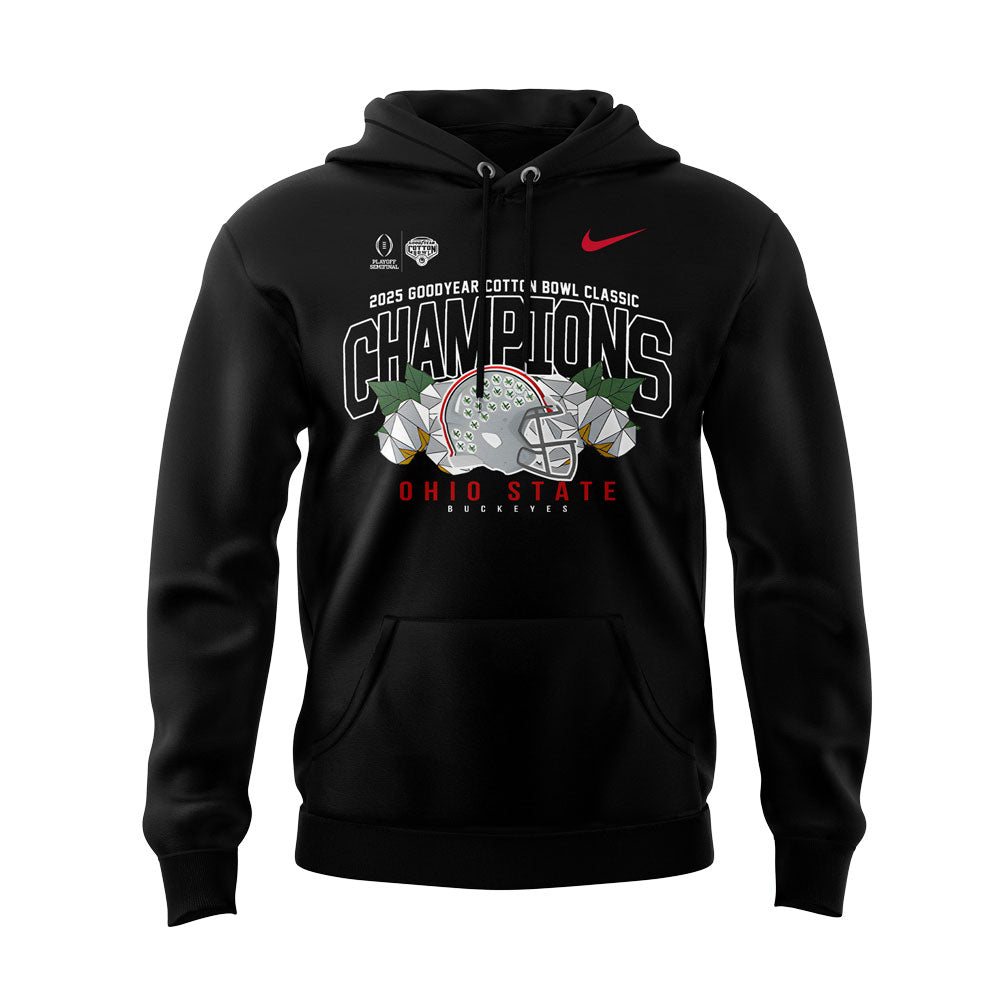 Ohio State Football ARE 2025 COTTON BOWL CHAMPIONS Black Hoodie