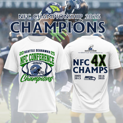 SSeahawks x 2025 NFC Conference Champions Tshirt V2