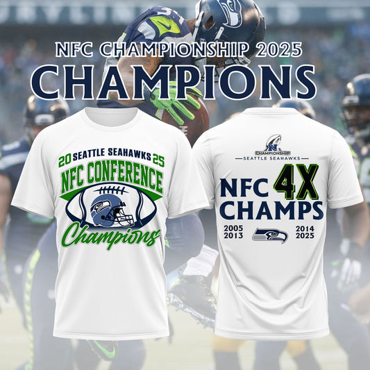 SSeahawks x 2025 NFC Conference Champions Tshirt V2
