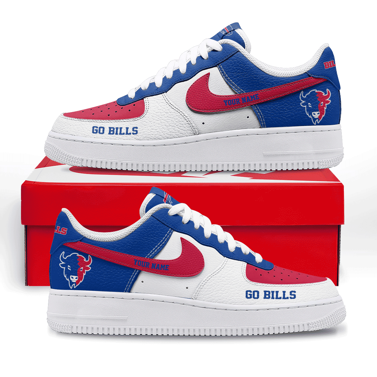 Buffalo Bills | Premium AF1 Shoes Limited Edition NY