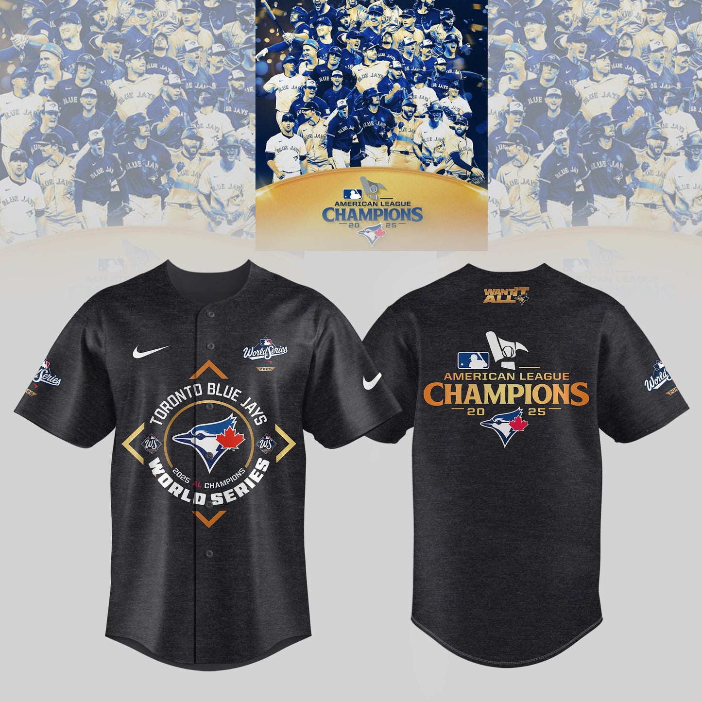Toronto Blue Jay 2025 American League Champions Jersey