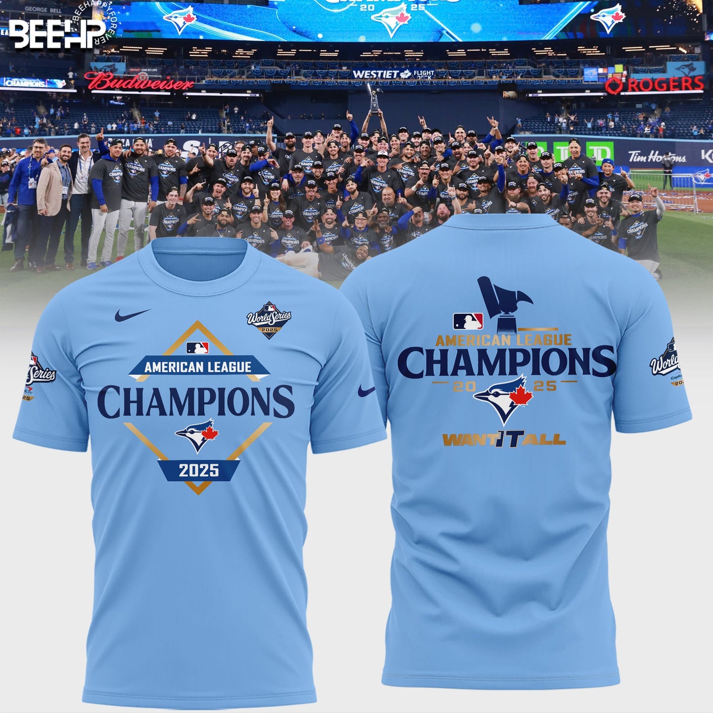 Toronto Blue Jay 2025 American League Champions T-Shirt
