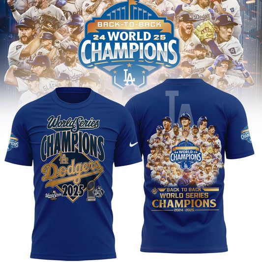 LA Dodgers World Series 2025 Champions Limited Edition Combo T-Shirt