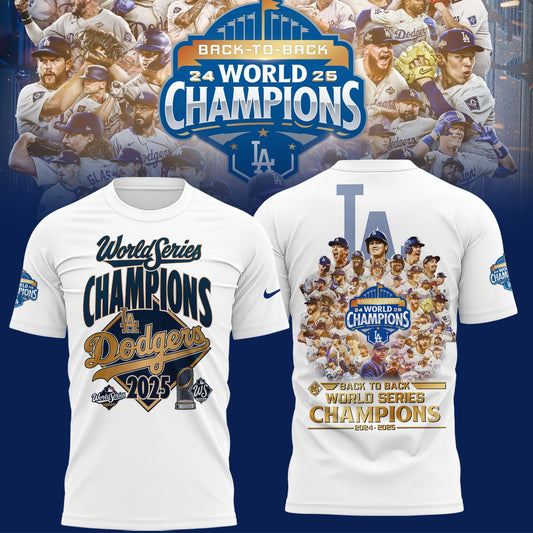 LA Dodgers World Series 2025 Champions Limited Edition Combo T-Shirt