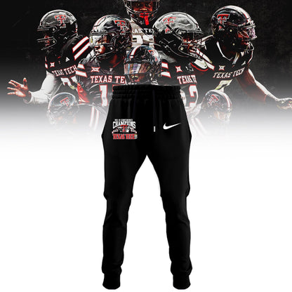 Texas Tech Red Raiders 2025 CHAMPIONS Big12 Football Combo Hoodie