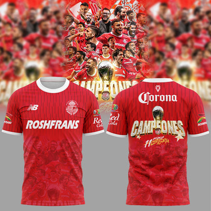 Toluca FC Campeón 2025 Liga MX T-Shirt