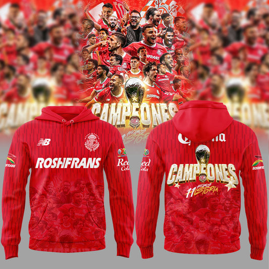 Toluca Campeón 2025 Liga MX Hoodie