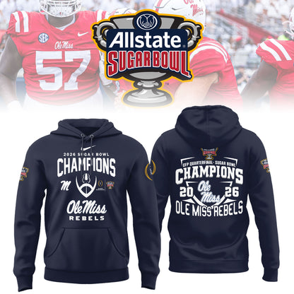 Ole Miss Rebels 2026 Football Sugar Bowl Champions Limited Edition Shirt