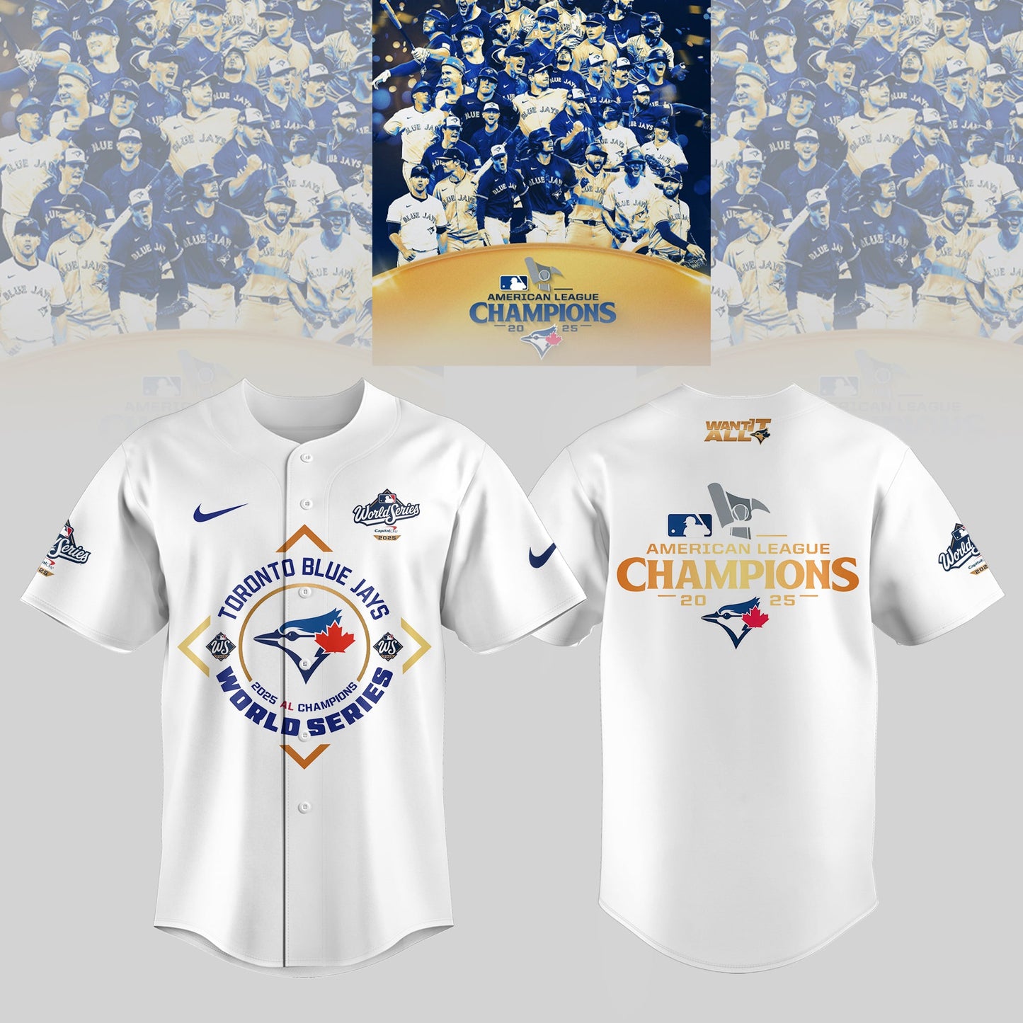Toronto Blue Jay 2025 American League Champions Jersey