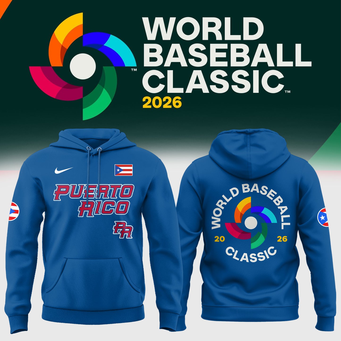 Puerto Rico Baseball  2026  World Baseball Classic Hoodie