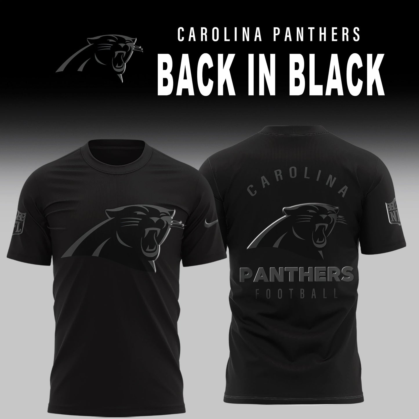 Carolina Panthers 2026 Back In Black Limited Edition Shirt