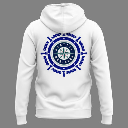 Seattle Mariners SEIZE THE MOMENT White Hoodie