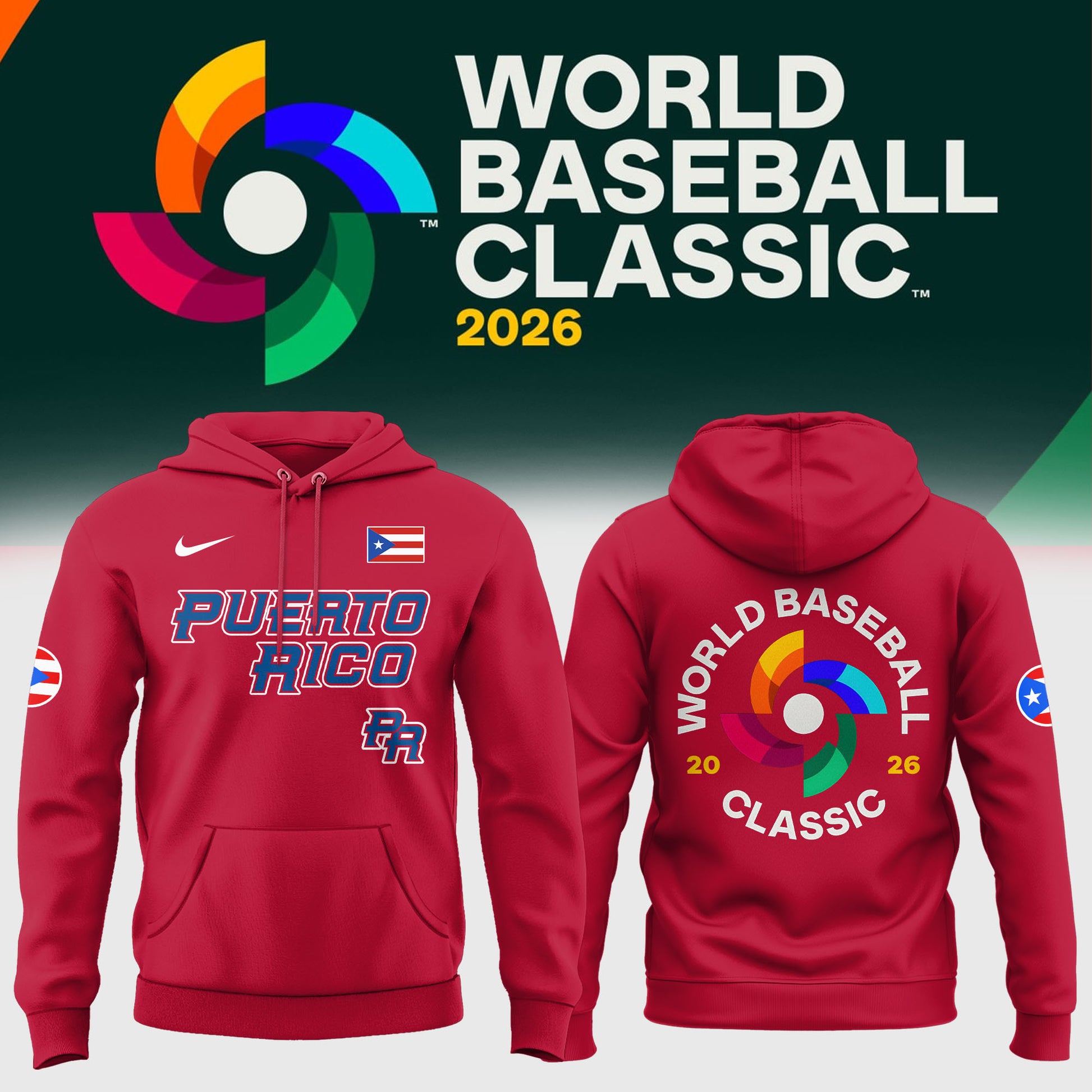 Puerto Rico Baseball  2026  World Baseball Classic Hoodie