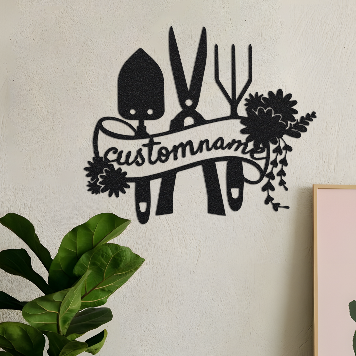 Personalized Garden Metal Sign,Garden Wall Art,Custom Gardener Name Sign,Garden Decor,Gift for Gardener,Yard Decor,Outdoor Decor