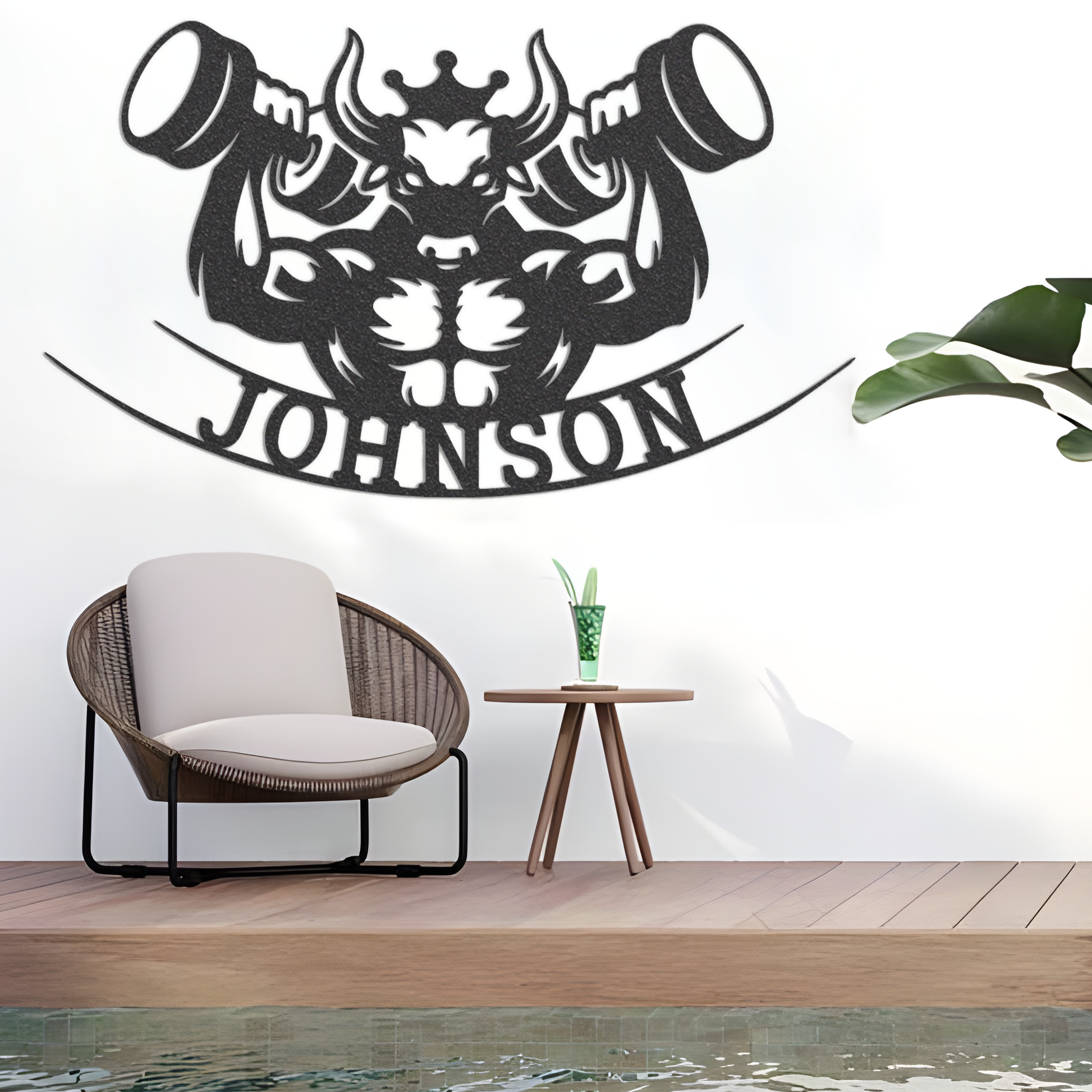 Metal Weight Lifting Name Sign, Metal Man Cave Sign, Custom Gym Metal Sign, Metal Name Sign, Working Out Sign, Custom Name Sign