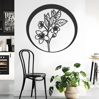 Metal Sign, Flower Metal Sign, Flower Sign, Bedroom Sign, Metal House Sign, Outdoor Sign, Home Decor, Backyard Sign, Housewarming Gift