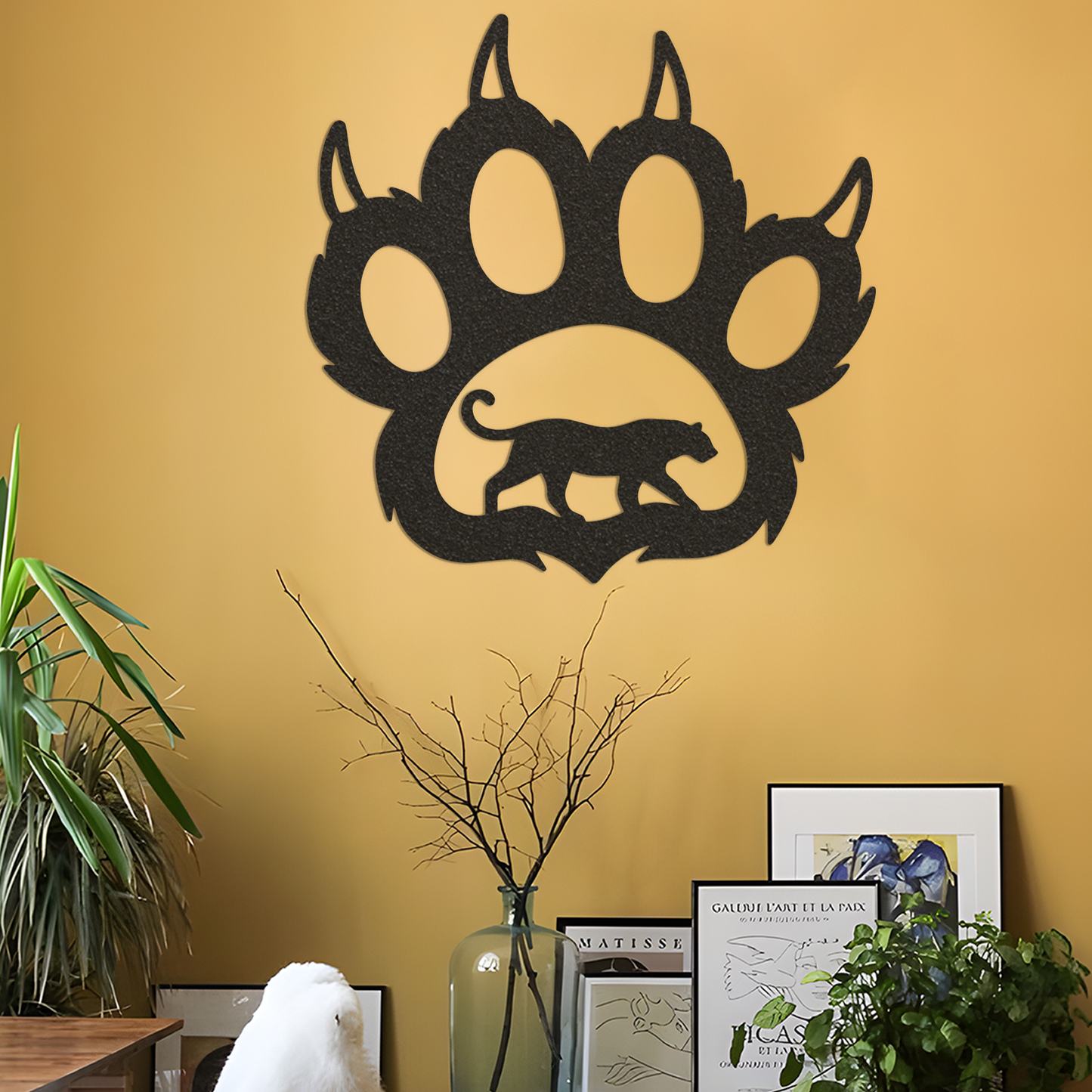 Jaguar Metal Home Decor / Jaguar Wall Art / Jaguar Paw Metal Wall Art / Metal Wall Art / Jaguar Wall Art / Metal Wall Decor