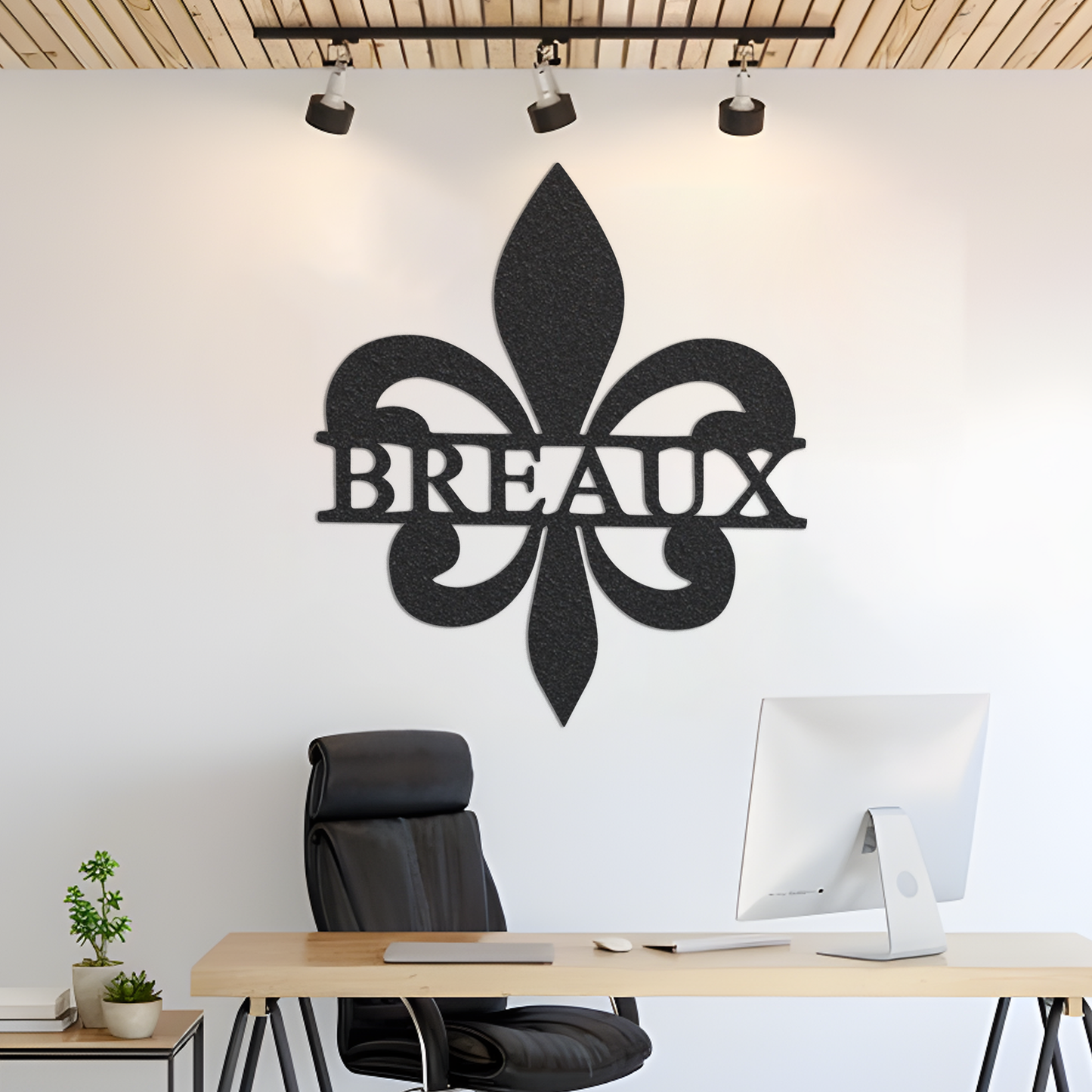 Metal Name Sign, Custom Metal Sign, Metal Name Sign, Fleur De Lys Sign, Metal Family Name Sign, Housewarming Sign, Wedding Gift, Metal Gift