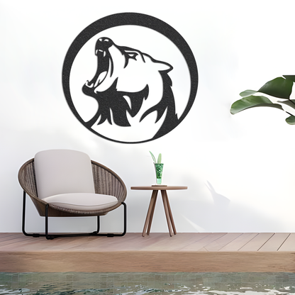 Metal Bear Sign, Metal Nature Sign, Housewarming Gift, Wedding Gift, Metal Family Sign, Metal Gift, Home Decor, Backyard Sign