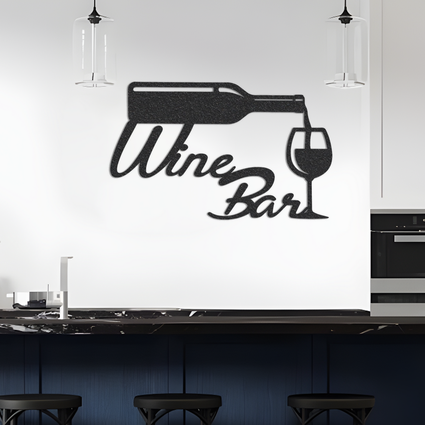 Metal Wine Bar Sign, Wine Bar Sign, Metal Kitchen Sign, Home Decor Sign, Metal Kitchen Decor Sign, Housewarming Gift Idea, Wedding Gift