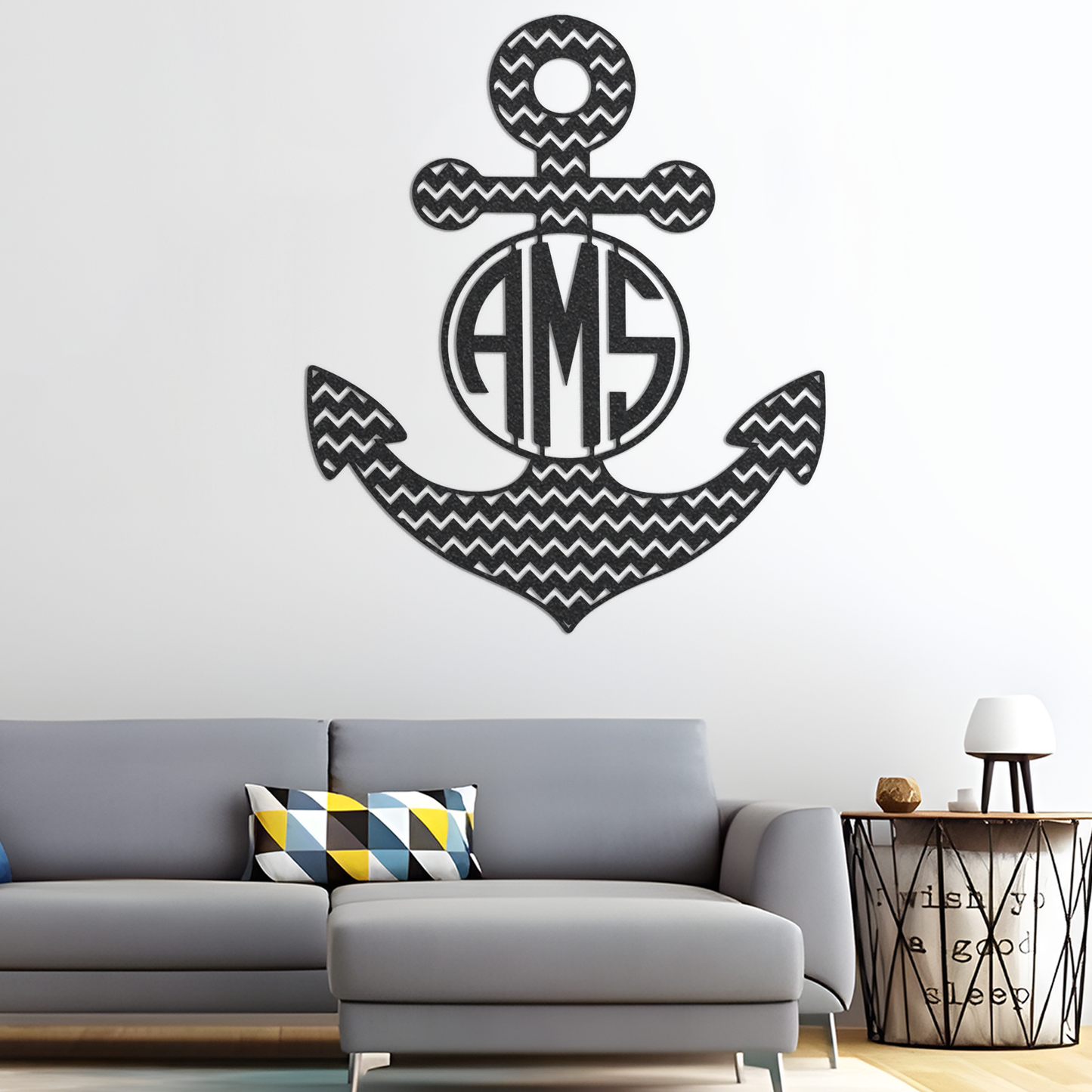 Metal Monogram Sign, Custom Metal Sign, Metal Name Sign, Initial Sign, Monogram Wall Decor, Metal Monogram Letters, Home Decor