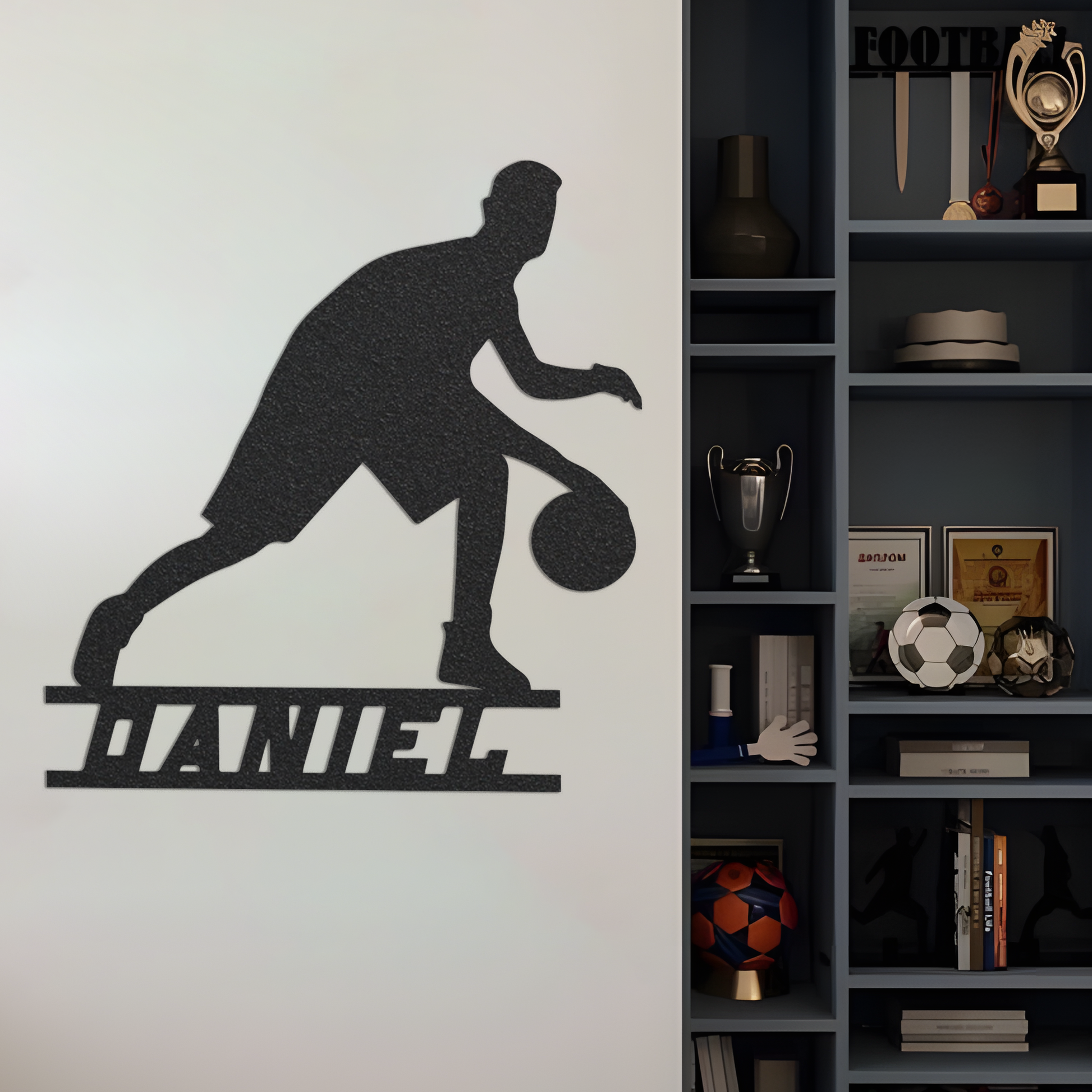 Metal Kid's Name Sign, Basketball Metal Sign, Custom Sports Metal Sign, Metal Name Sign, Basketball Sign, Custom Name Sign