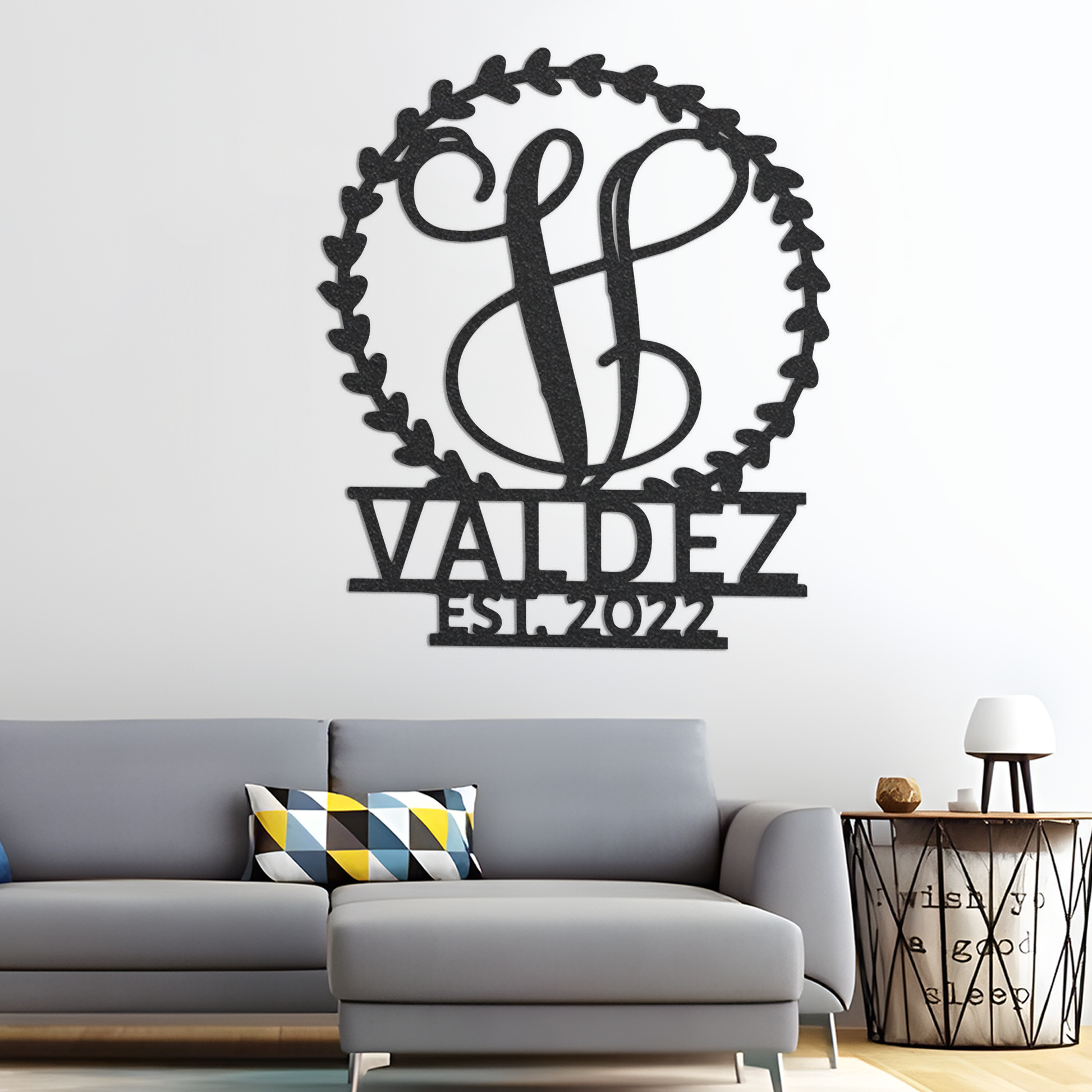 Metal Monogram Sign, Custom Metal Sign, Metal Name Sign, Monogram Wall Decor, Metal Monogram Letters, Monogram Sign, Letter Sign