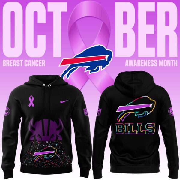 Limited Edition Black Buffalo Bills 2025 Crucial Catch Club Pullover Hoodie