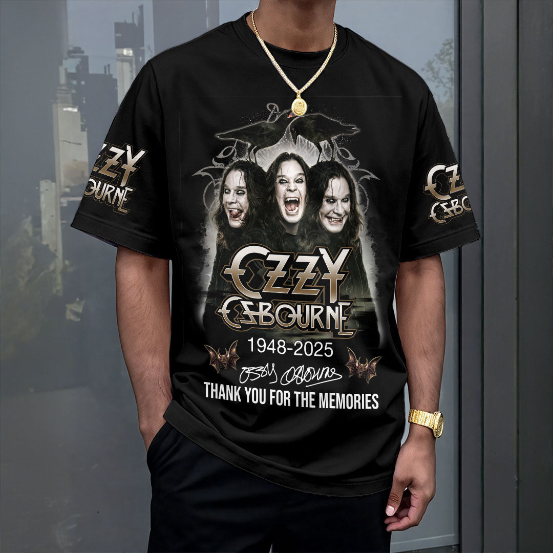 Ozzy Osbourne 3D T-Shirt - Thank You For The Memories