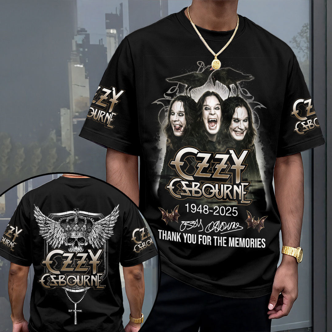 Ozzy Osbourne 3D T-Shirt - Thank You For The Memories