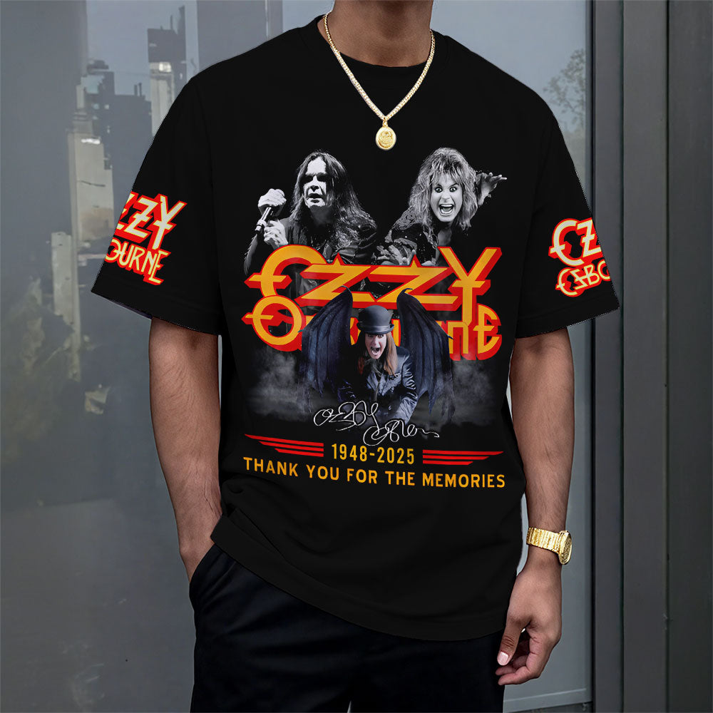 Ozzy Osbourne 3D T-Shirt - Thank You For The Memories
