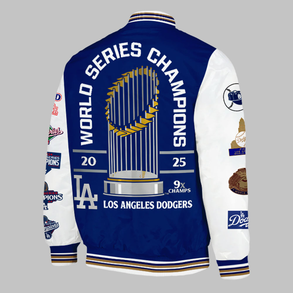 Dodgers World Series Champions x9 Bomber + Printed Hat