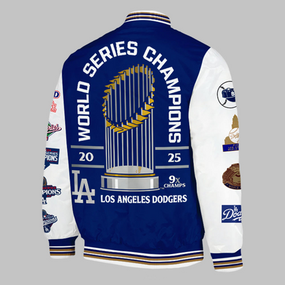 Dodgers World Series Champions x9 Bomber + Printed Hat