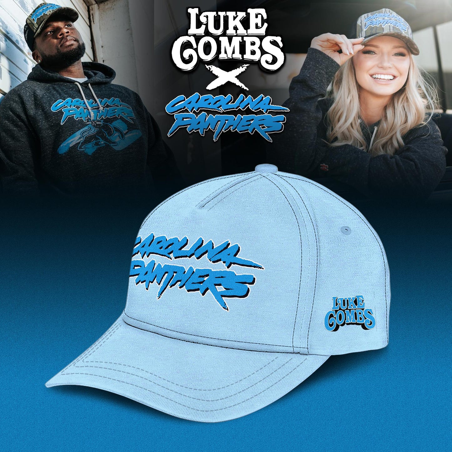 Luke Combs x Carolina Panthers 2025 Limited Edition Hoodie