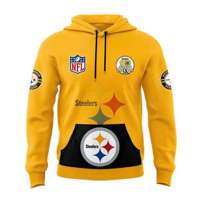 Pittsburgh Steelers Throwback 50th Anniversary Super Bowl Hoodie-DL1017241012