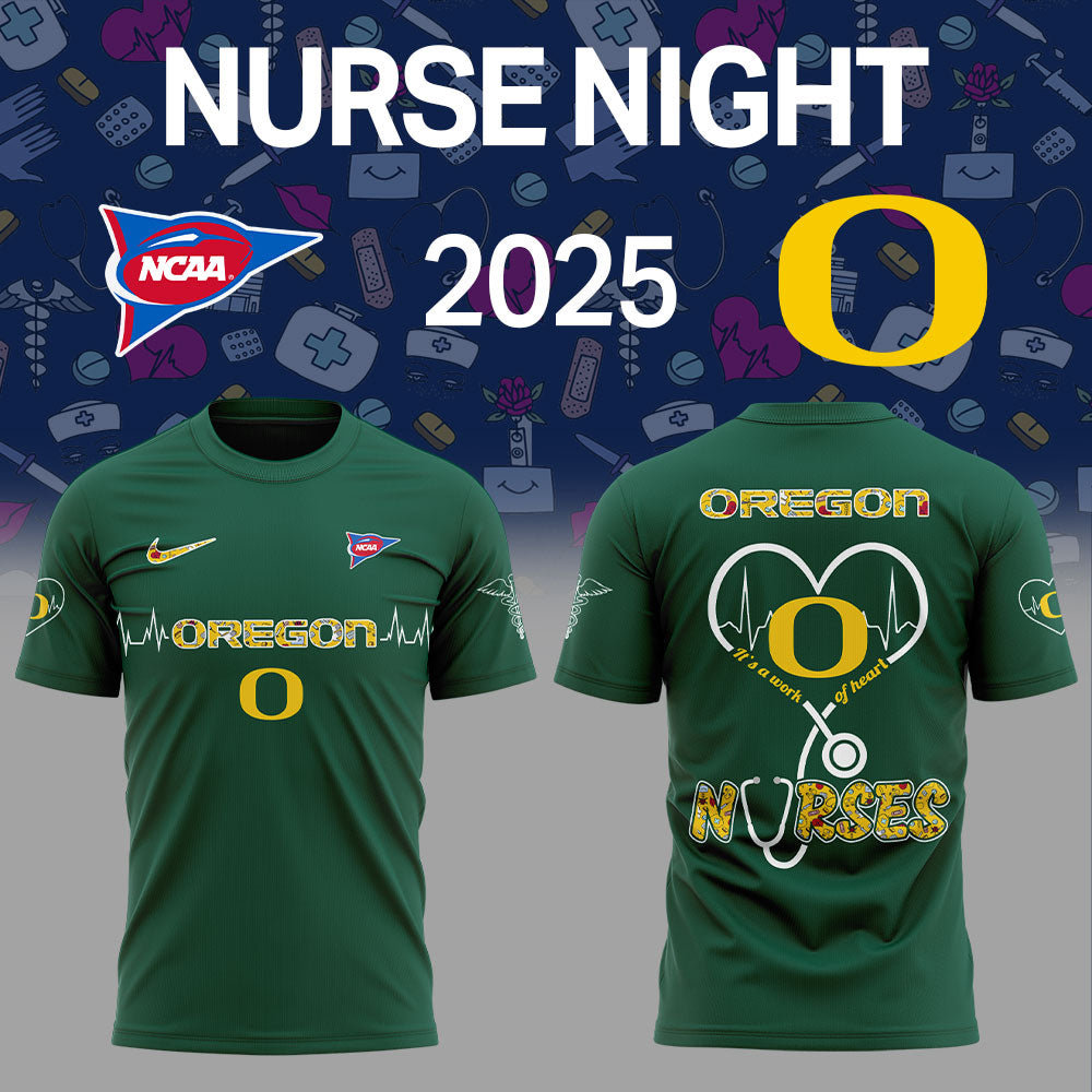 Oregon Ducks Football NURSES NIGHT 2.0.2.5 Shirt