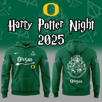 Limited Edition Oregon Football Harry Potter Hogwarts Night 2025 Hoodie