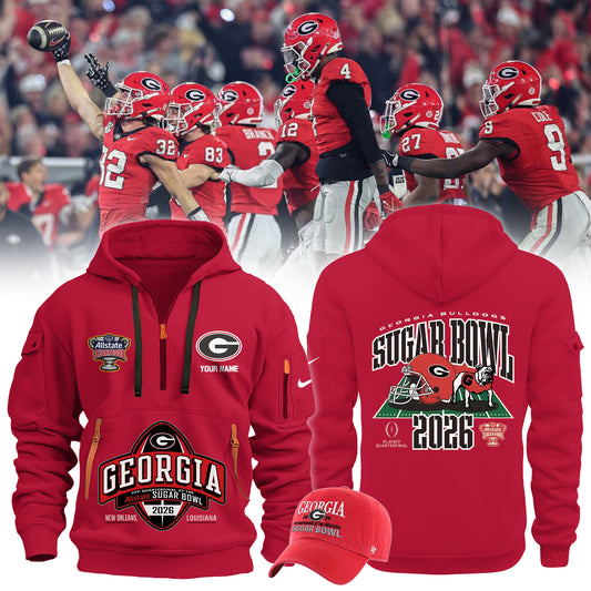 ..Georgia Bulldogs 2026 Sugar Bowl Limited New Hoodie