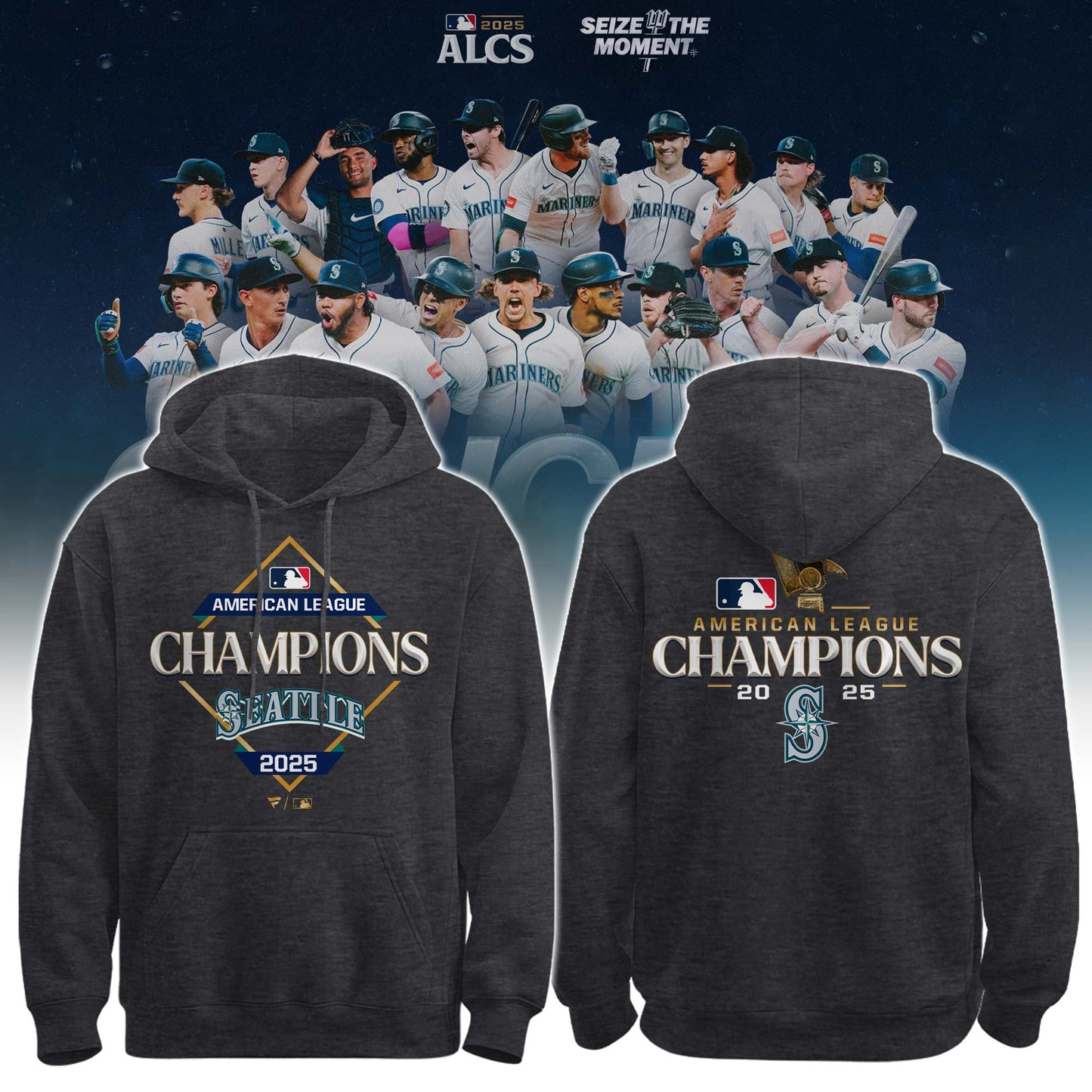 Seattle Mariners – 2025 American League Champions Tshirt Hoodie