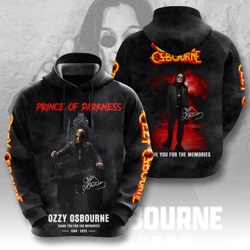 Ozzy Osbourne 3D Hoodie - Thank You For The Memories