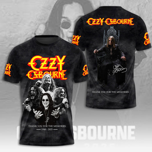 Ozzy Osbourne 3D T-Shirt - Thank You For The Memories