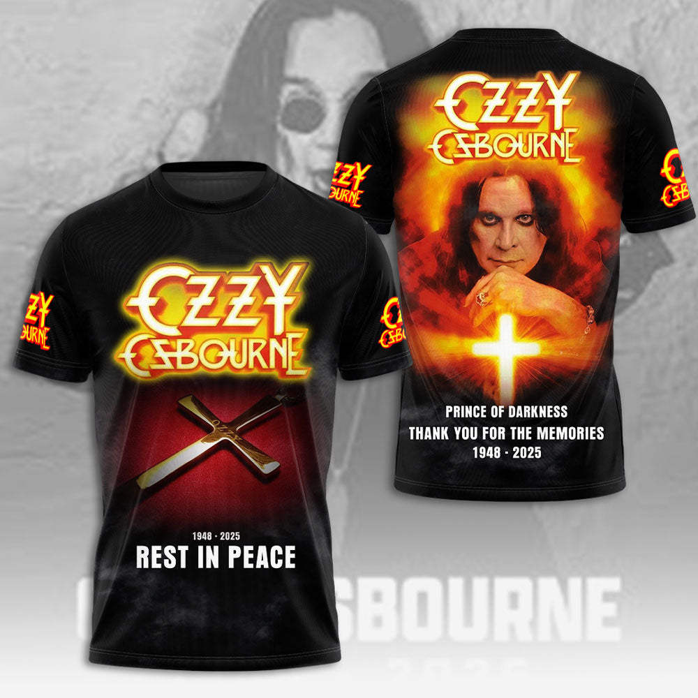 Ozzy Osbourne 3D T-Shirt - Thank You For The Memories