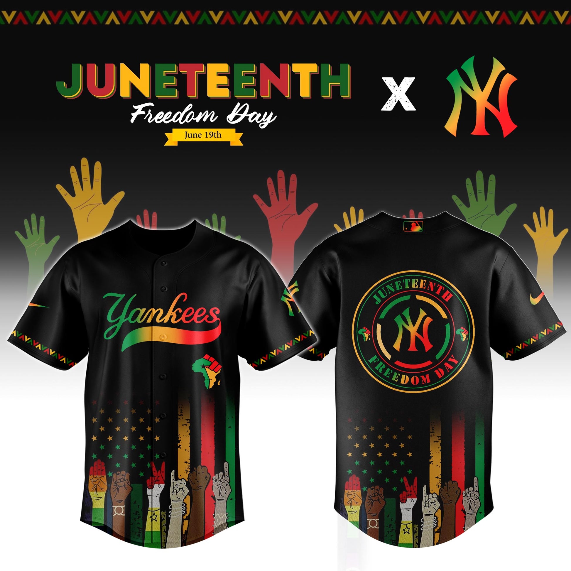 New York Yankees MLB x Juneteenth Jersey Editions Limited 2025