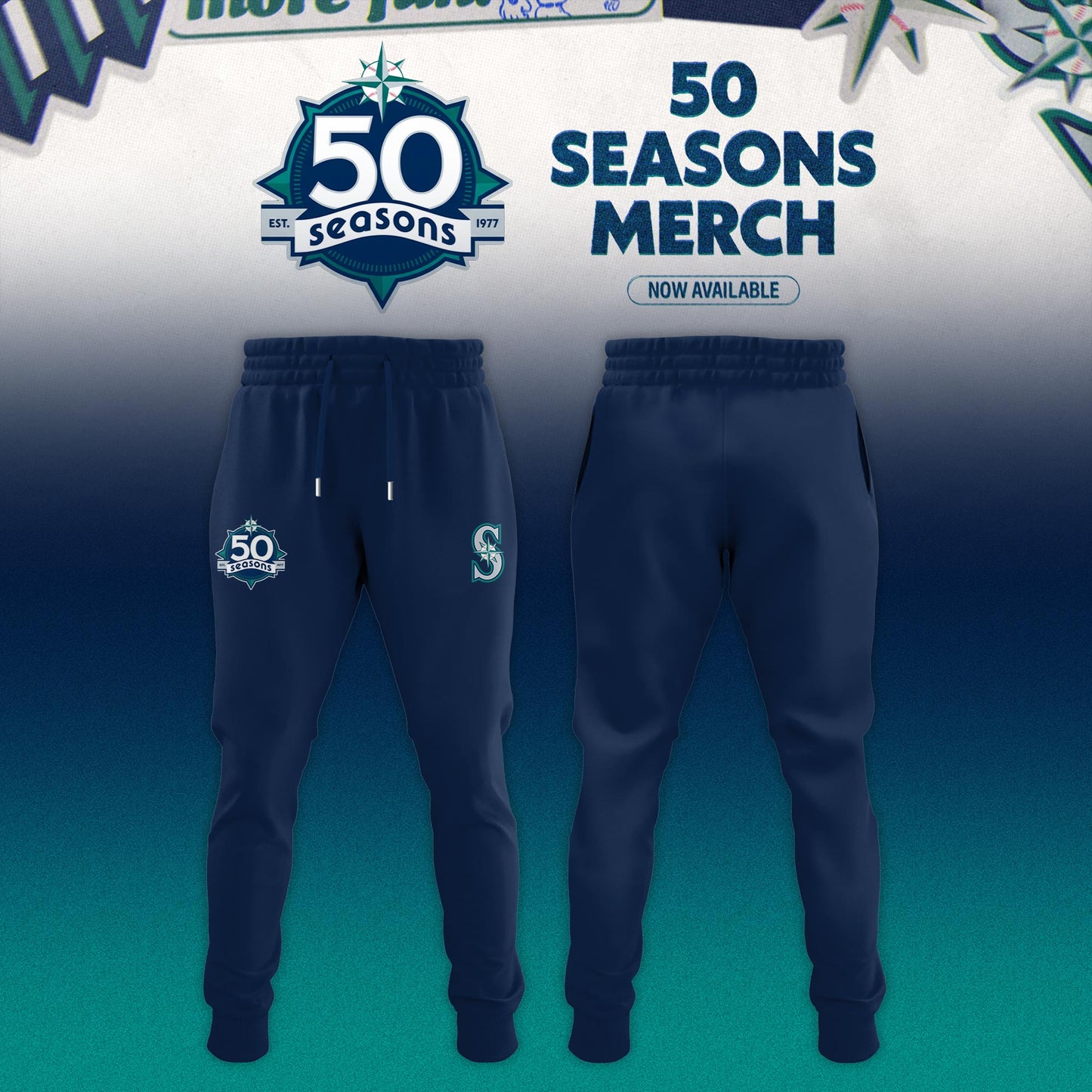 Seattle Mariners 50 Seasons Celebration Special Edition Bomber Jacket