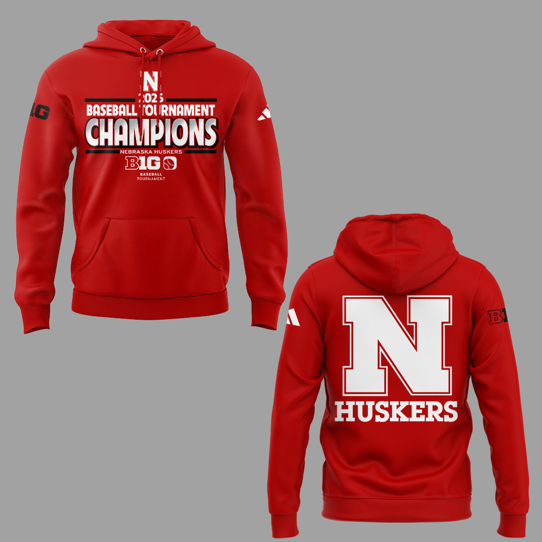 Nebraska Baseball x B1G Tourney Championship Hoodie