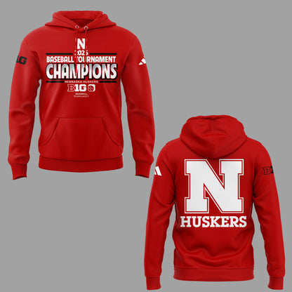 Nebraska Baseball x B1G Tourney Championship Hoodie