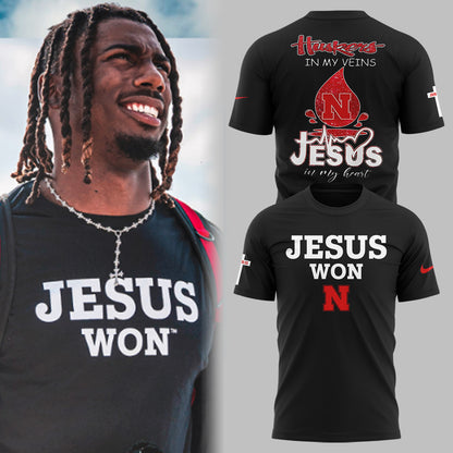 Exclusive Version Nebraska Football Jesus Won