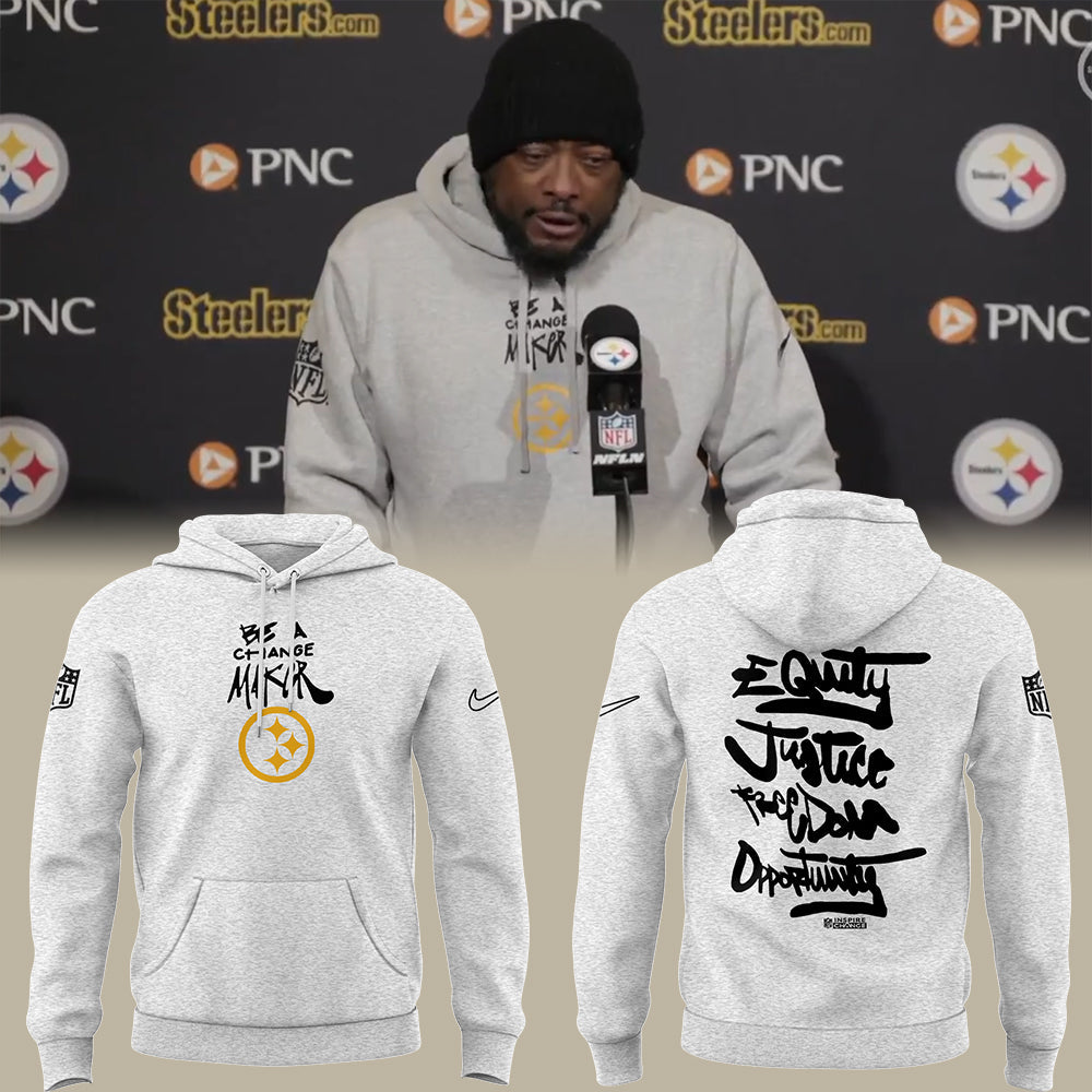 Pittsburgh Steelers " Be a Change Maker" Hoodie-LL1216241010